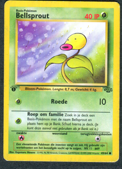Bellsprout 49/64 Dutch Jungle 1st Edition NL WOTC Wizards Pokemon Card TCG - PL - Image 1