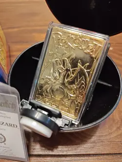 Charizard Pokemon 23K Gold Plated Trading Card 1999 Burger King Pokeball COA - Image 3