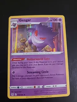 Gengar 066/196 - Lost Origin Rare Holo Pokemon Card NM - Image 1