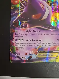 Gengar EX 34/119 - Pokemon Phantom Forces XY Ultra Rare Card NM/LP - Image 5