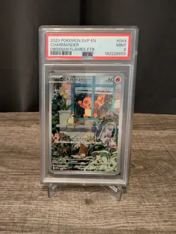 PSA 9 Charmander SVP 044 Obsidian Flames ETB Promo Pokemon Card Full Art - Image 1