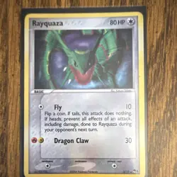 Pokemon TCG Rayquaza Holo Rare Card 3/17 Pop Series 1 Promos LP - Image 1