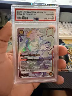 Bandai Union Arena BT/JJK EN Megumi Fushiguro #022 2 Star Foil PSA 10 - Image 1