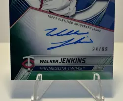 2025 Bowman's Best Walker Jenkins Green Refractor Auto /99 #B25-WJ Twins - Image 3