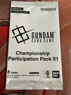 Gundam Card Game Championship Participation Prize Pack 01 Promotional Rare Seale - Image 1
