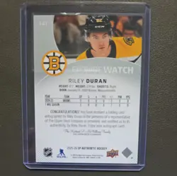 Riley Duran RC 2025-26 SP Authentic Future Watch Autograph /999 💎 #141 - Image 2