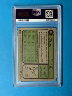 2023 Topps Heritage - Riley Greene #48 Chrome Blue Sparkle (RC) PSA 10 - LOW POP - Image 2