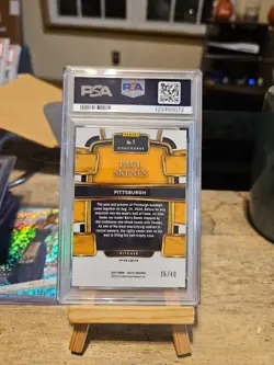 2024 Panini Select PSA 10 Paul Skenes RC Rookie Neon Green Prizm /49 POP 4 - Image 2