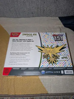 Pokemon TCG Scarlet and Violet 151 Zapdos EX Collection New Sealed 820650853135 - Image 2