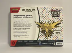 Pokemon TCG Scarlet & Violet 151 Factory Sealed Zapdos Ex Collection Box - Image 2