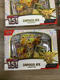 Pokemon TCG: Scarlet & Violet 151 Zapdos EX Collection Box (Lot of 3) - Image 4