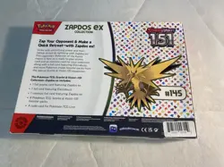 2024 Pokemon TCG: Scarlet & Violet 151 Zapdos EX Collection Box Factory Sealed - Image 2