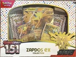 Pokemon TCG Scarlet & Violet 151 Zapdos ex Collection Box English 2023 6+ - Image 2