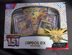 Pokemon TCG Scarlet & Violet 151 Zapdos ex Collection Box English 2023 - Image 1
