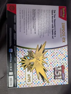 Pokemon TCG Scarlet & Violet 151 Zapdos ex Collection Box English 2023 - Image 2