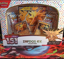 Pokemon TCG Scarlet & Violet 151 Zapdos ex Collection Box English 2023 - Image 1