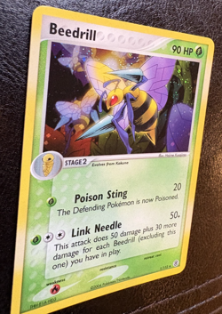 Beedrill 1/112 Holo Rare EX FireRed LeafGreen NM Pokemon Card 2004 - Image 2
