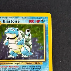 Blastoise 2/102 Base Set Holo Rare Pokemon Card - Image 3