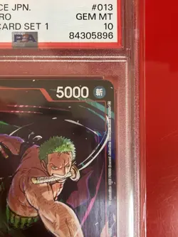 PSA10 Roronoa Zoro ST01-013 Matching Battle Prize Promotion Card Set 1 ONE PIECE - Image 3