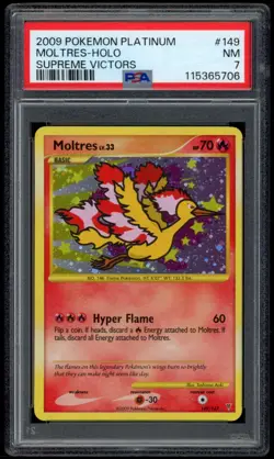 Moltres 149/147 Supreme Victors Holo PSA 7 Pokemon Cards - Image 1
