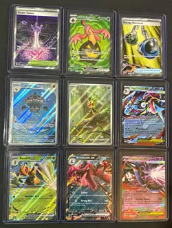 Pokemon Chaos Rising 9-Card Lot IR Chespin Claydol Prism Tower Gourgeist Floette - Image 1