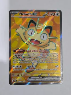 Meowth ex 107/088 Ultra Rare Perfect Order Pokemon Holo Near Mint - Image 1