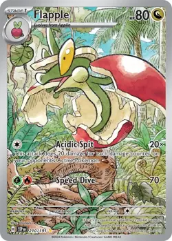 Flapple - 210/191 - Illustration Rare - Surging Sparks - Pokemon Card - NM/M - Image 1