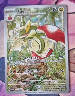 Pokemon Card Flapple 210/191 Illustration Rare Surging Sparks NM-Mint TCG - Image 1