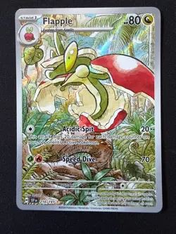 Pokemon TCG Flapple Surging Sparks Illustration Rare Card 210/191 - Image 1