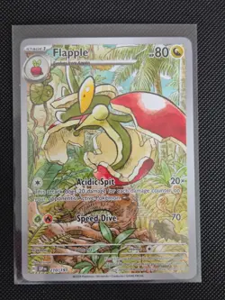 Pokemon TCG Flapple Illustration Rare Card Surging Sparks Series 210/191 - Image 1