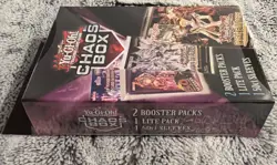 💥Yu-Gi-Oh! Chaos Hanger Box Lot 2 Booster Packs, 1 Lite Pack & Sleeves Sealed💥 - Image 4