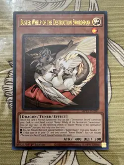 YUGIOH: 1x Buster Whelp of the Destruction Swordsman MP25-EN280 Ultra Rare 2025 - Image 1