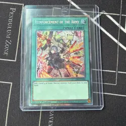 Konami Yu-Gi-Oh! TCG Reinforcement of the Army Spell 1st Edition Holo L26D-ENS08 - Image 1