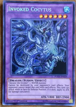 Yugioh Invoked Cocytus FUEN-EN029 Secret Rare 1st Ed NM - Image 1