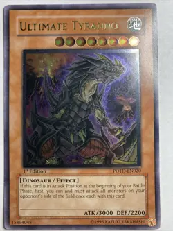 🔴Ultimate Tyranno POTD-EN020 1st Edition MINT Ultimate Rare YuGiOh! 🔴NP - Image 1