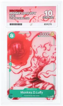 One Piece Monkey.D.Luffy (P-061) P-061 Starter Deck 16: GREEN Uta Regular Ace 10 - Image 1