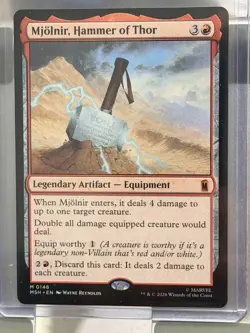 MTG Marvel Super Heroes Mjolnir, Hammer of Thor Mythic Red English Regular - Image 2
