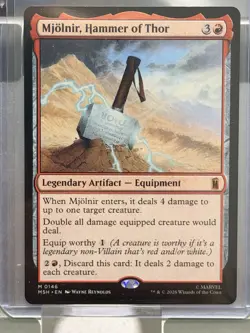 MTG Marvel Super Heroes Mjolnir, Hammer of Thor Mythic Red English Regular - Image 3