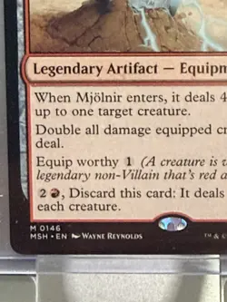 MTG Marvel Super Heroes Mjolnir, Hammer of Thor Mythic Red English Regular - Image 4