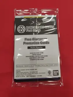 SEALED TCG Bandai Card Games Fest 25-26 Promo PACK-Gundam, OP, Digimon, UA, &DBS - Image 2