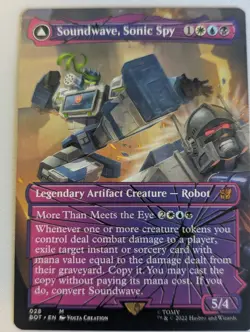 Soundwave, Sonic Spy (Shattered Glass) MTG Magic Transformers English NM-Mint - Image 1