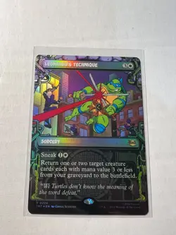 Leonardo's Technique Foil (Teenage Mutant Ninja Turtles) MTG near_mint Magic Car - Image 1