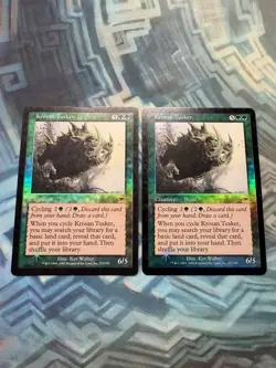 MTG 2X Foil Krosan Tusker Onslaught ( 1X EX/LP- & 1X MP ) - Image 1