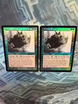 MTG 2X Foil Krosan Tusker Onslaught ( 1X EX/LP- & 1X MP ) - Image 3