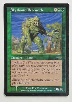 MTG SKYSHROUD BEHEMOTH (FOIL) Nemesis (OldManMTG 003-504) - Image 1