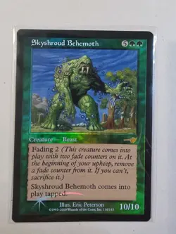 Nemesis MTG Foil Skyshroud Behemoth Magic EX+ - Image 1