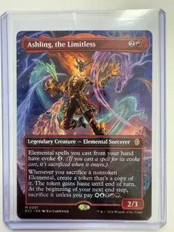 Ashling, the Limitless Mythic #0001 Borderless NON-FOIL Lorwyn Eclipsed NM ENG - Image 1