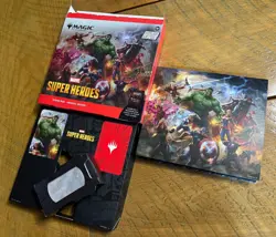 Heroes United Scene Cards and Easel, Marvel Super Heroes, Magic the Gathering - Image 1