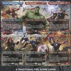 Heroes United Scene Cards and Easel, Marvel Super Heroes, Magic the Gathering - Image 2
