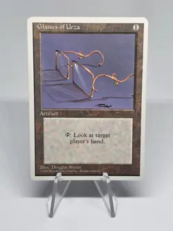 Magic The Gathering TCG Glasses Of Urza Fourth Edition Vintage MTG 1995 - Image 1